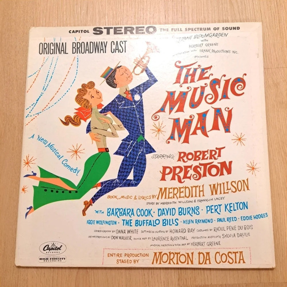 Vintage The Music Man Original Broadway Cast Vinyl Full Spectrum Of Sound Vinyl - Picture 1 of 7